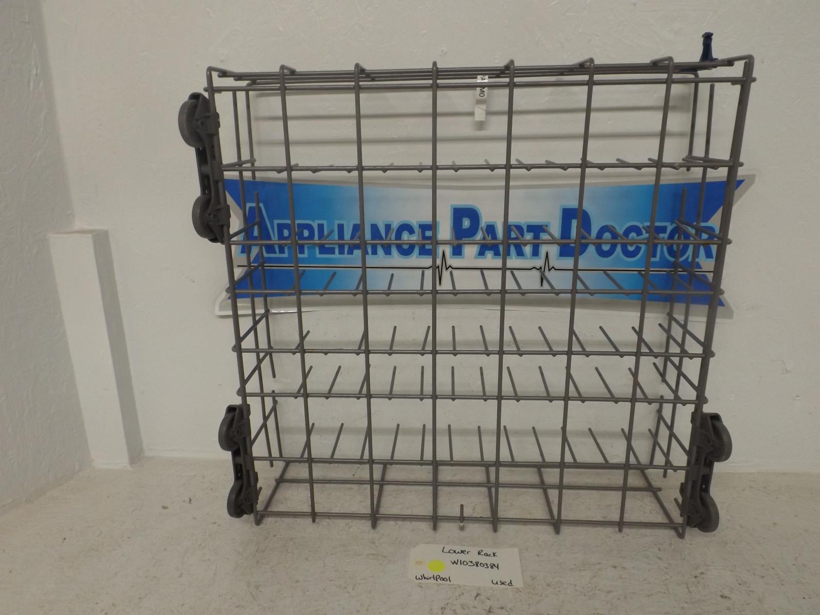 Whirlpool Dishwasher W10380384 Lower Rack Used Whirlpool Dishwasher W10380384 Lower Rack Used